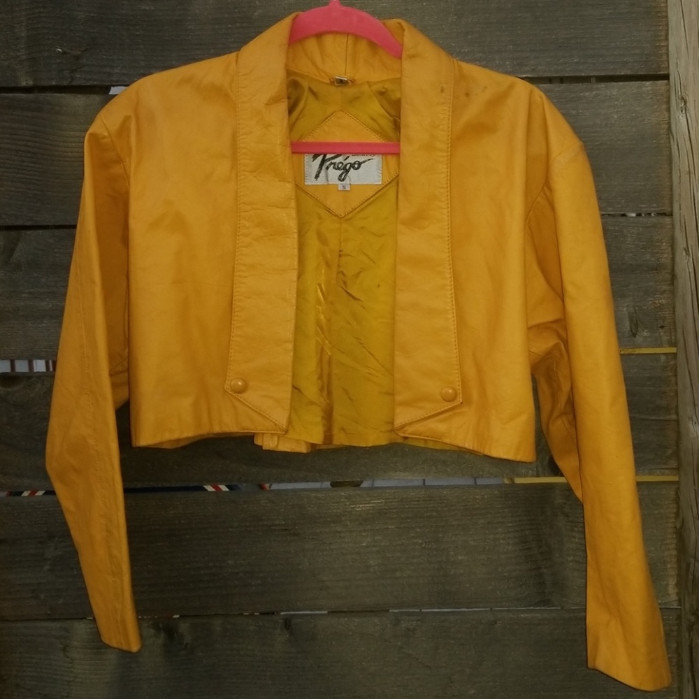 VINTAGE 80'S LEATHER JACKET